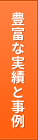 豊富な実績と事例